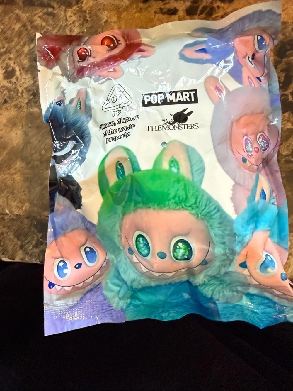 Pop Mart The Monsters Green Plush Small Pet Toy Blind bag color unknown